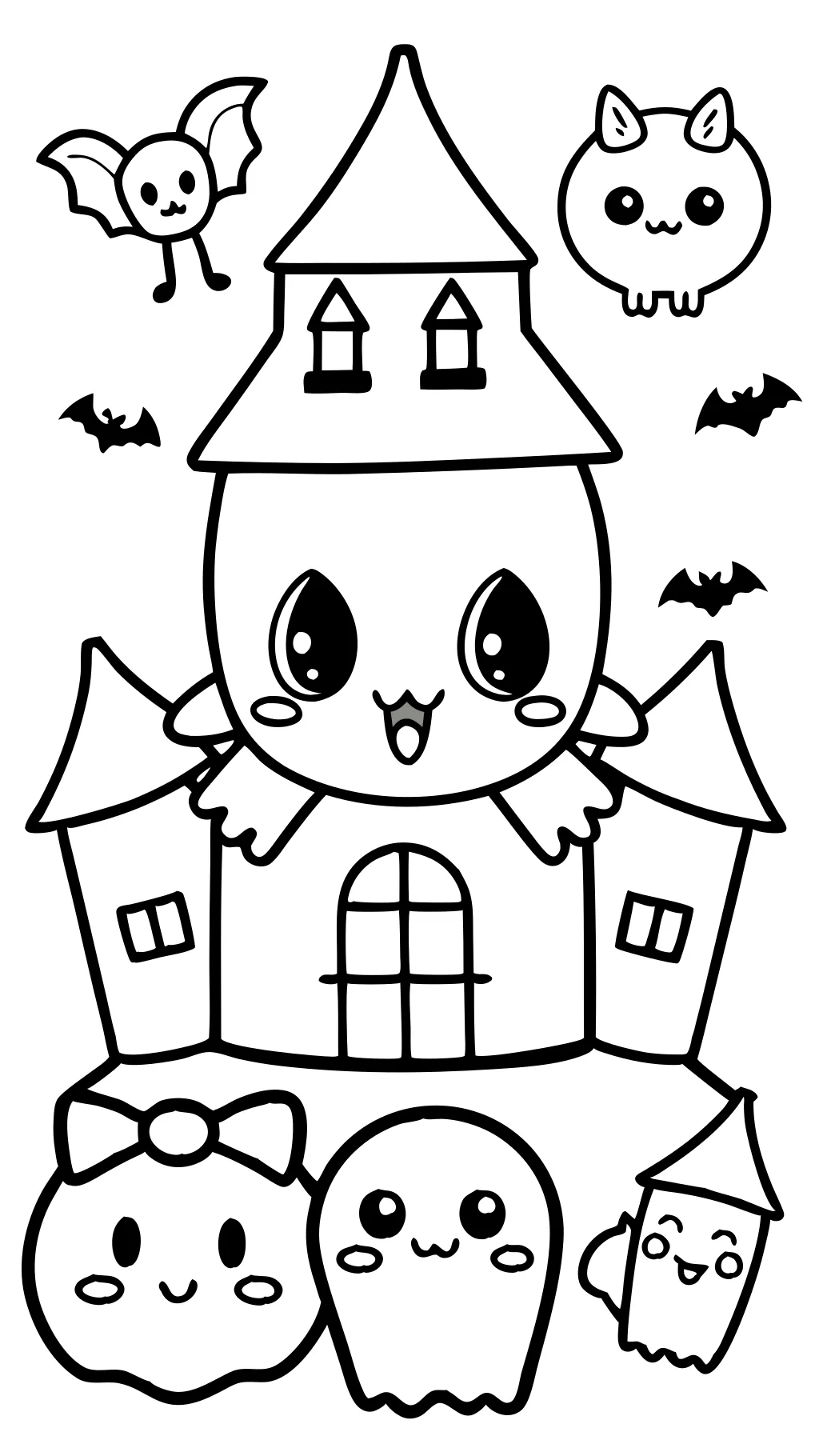 creepy kawaii coloring pages